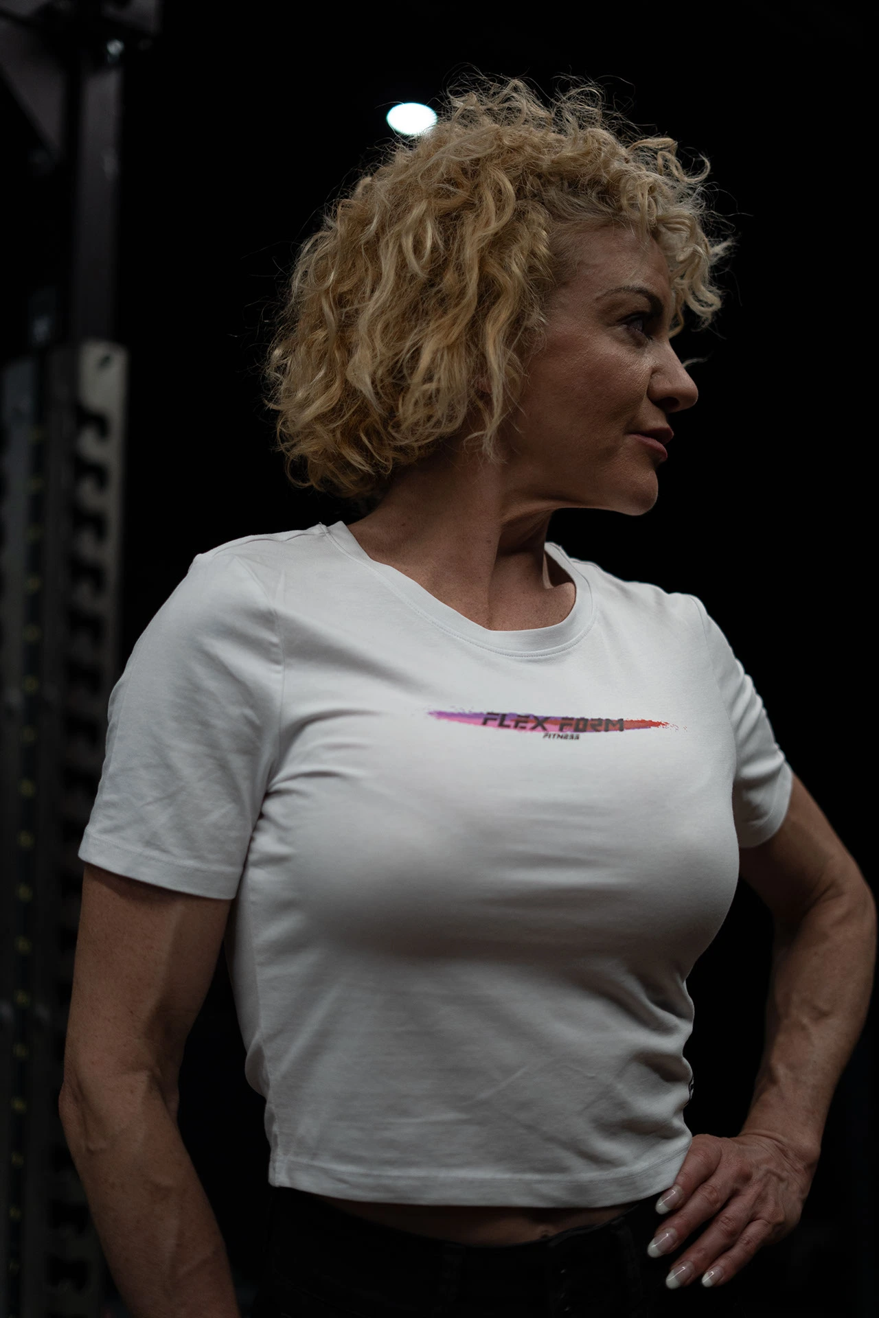 CAMISETA CROPPED SPLASH MUJER - Vista 4