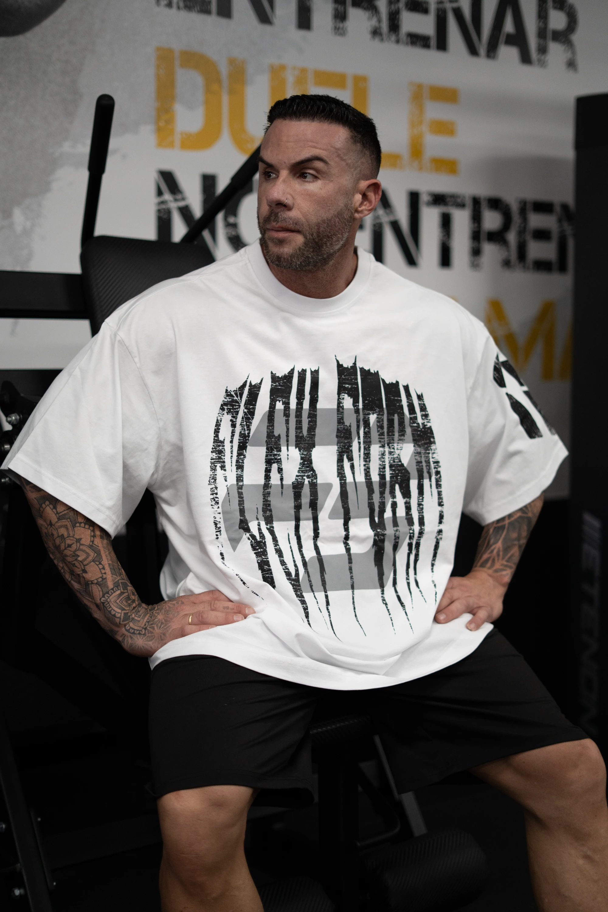 CAMISETA SUPEROVERSIZE MANGAS 3/4 BEAST HOMBRE - Vista 5